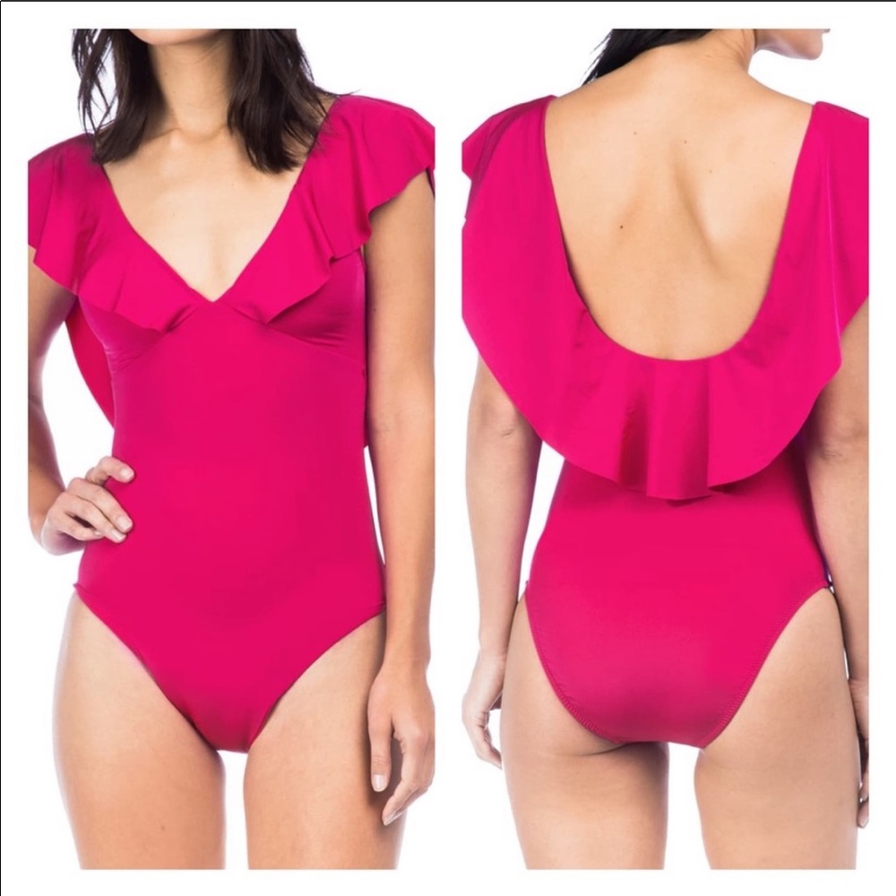 Trina Turk Hot pink swimsuit size 8